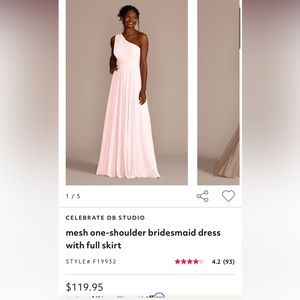 David’s Bridal Bridesmaid Dress